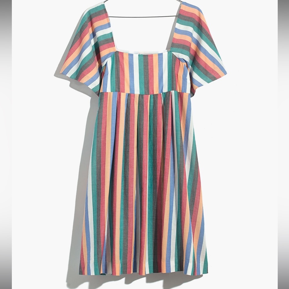 Madewell Square-neck Mini Festival Dress